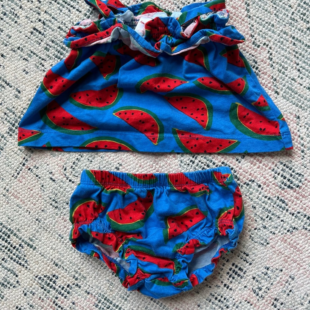 Hanna Andersson watermelon outfit